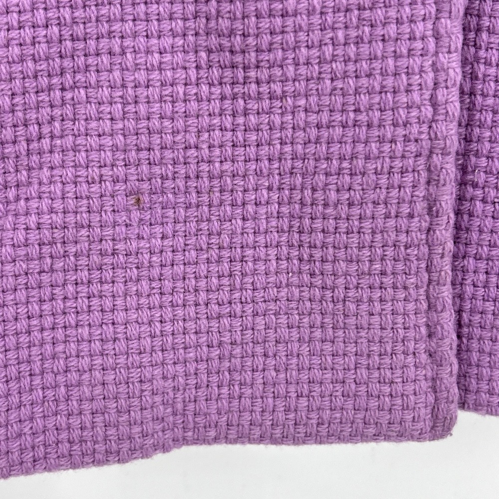 Y2K Marvin Richards Elegant Lavender Tweed Wool Blend‎ Dress Coat Fur Trim XS - Picture 8 of 15